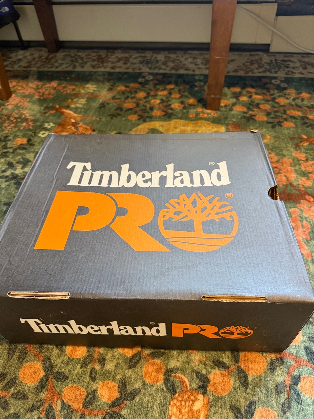 Timberland PRO Black Box with Orange Logo